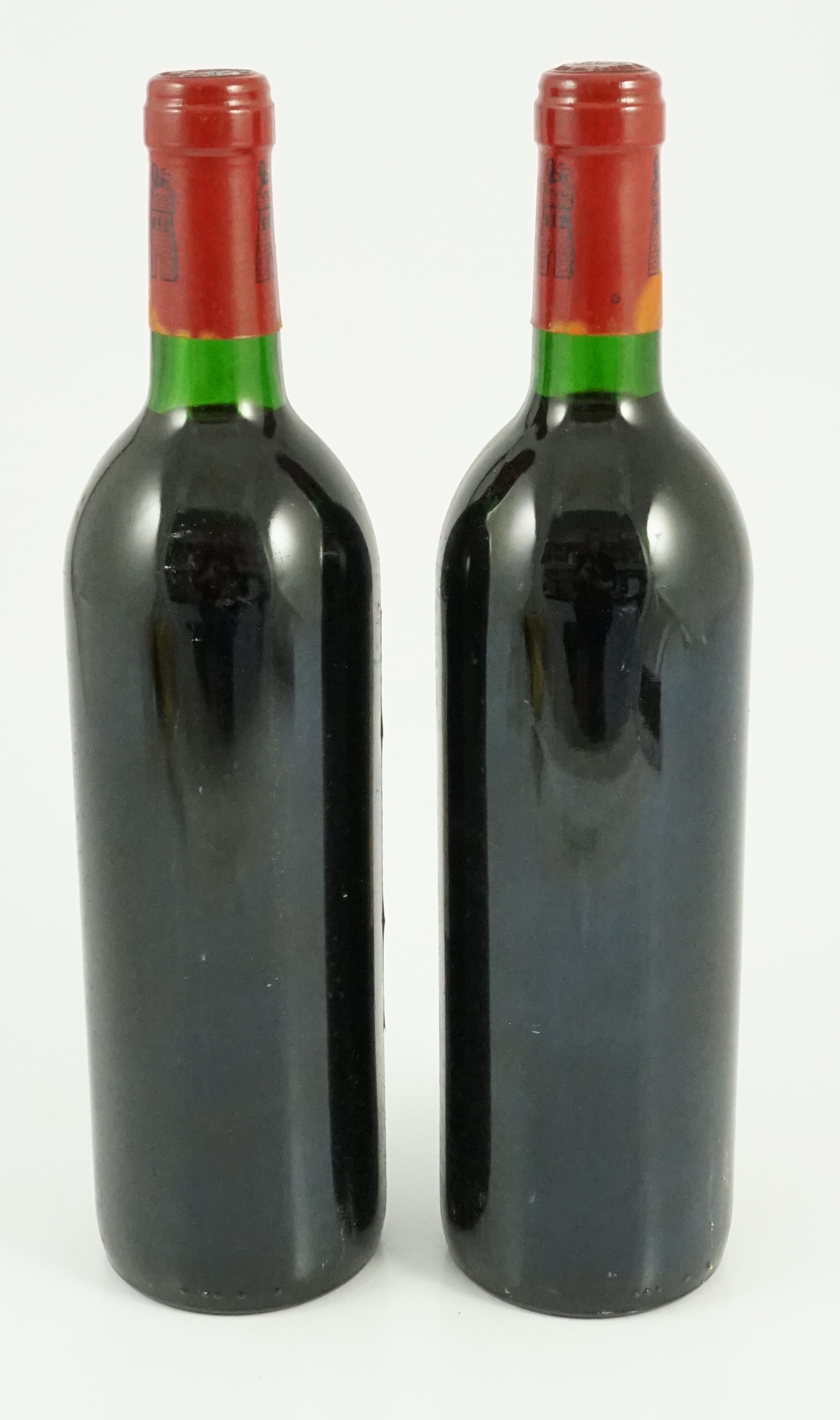 Two bottles of 75cl Grand Vin de Chateau Latour Premier Grand Cru Classé Pauillac, 1990